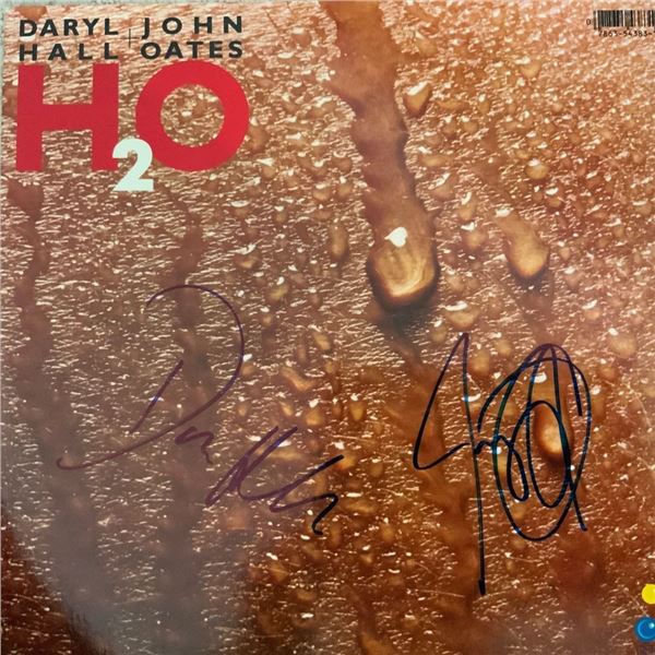 Signed Hall + Oates H20 Album Cover