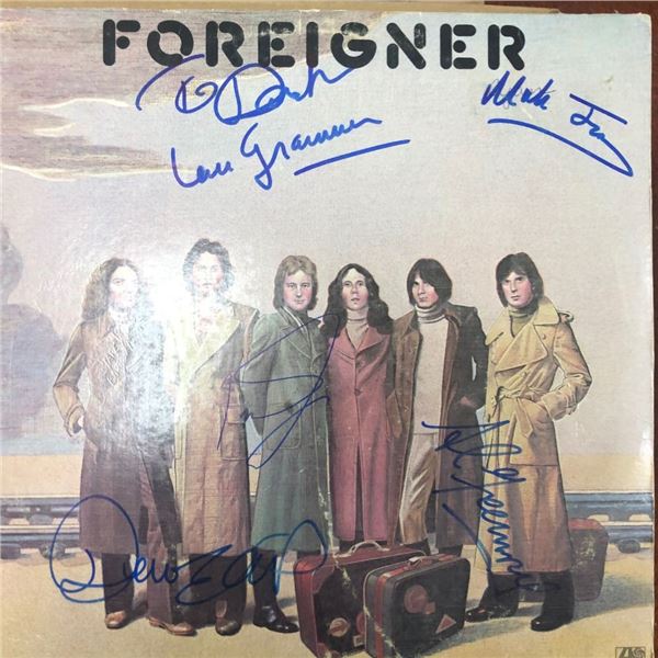 Signed Foreigner Album Cover