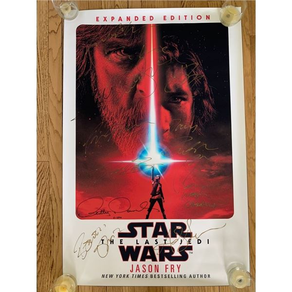 Signed The Last Jedi Movie Poster