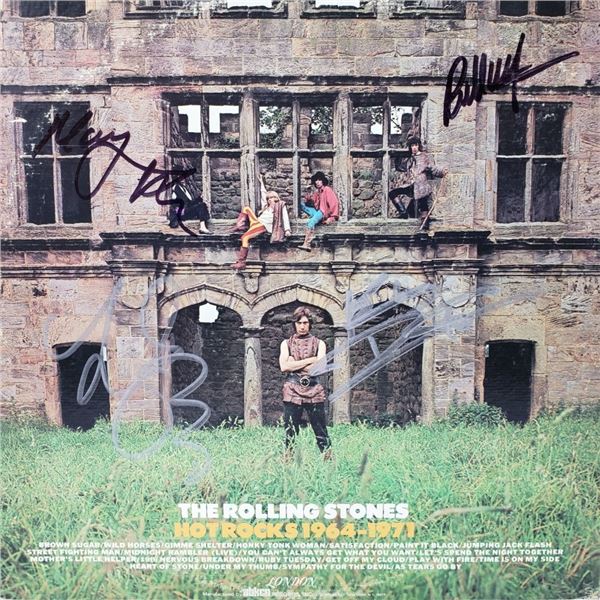 Signed The Rolling Stones, Hot Rocks Album Cover