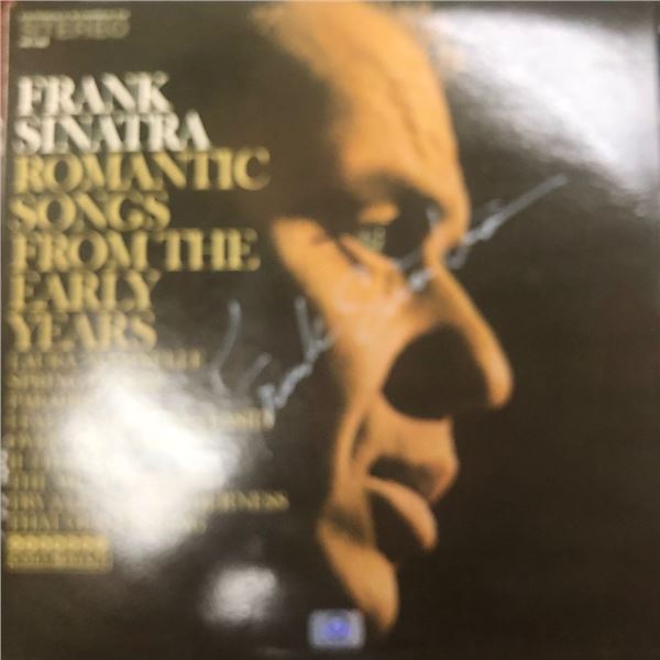 Signed Frank Sinatra Romantic Songs Album Cover