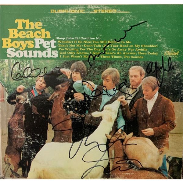 Signed Beach Boys Pet Sounds Album Cover