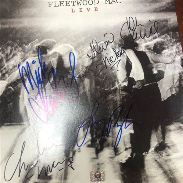 Signed Fleetwood Mac Live Album Cover