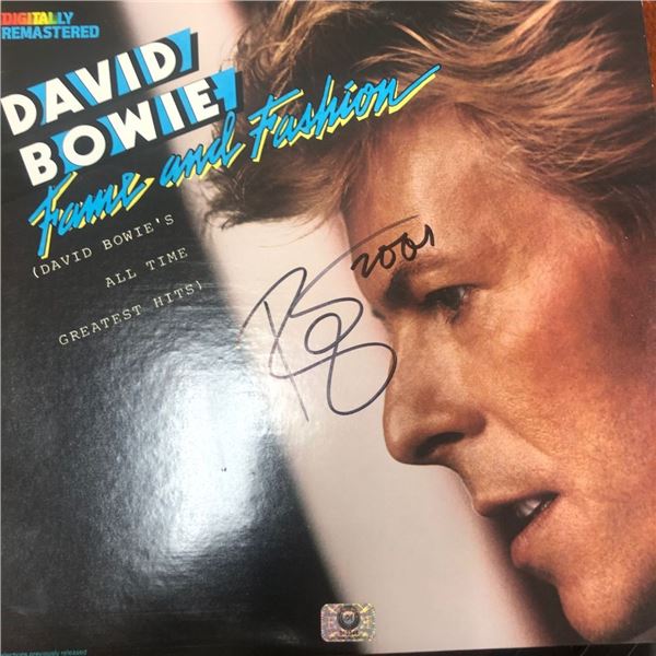 Signed David Bowie Fame & Fashion Album Cover