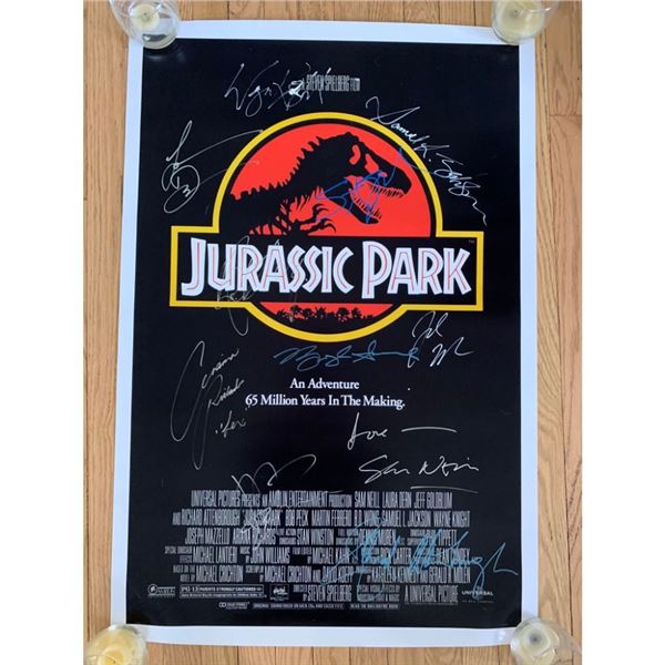 Signed Jurassic Park Movie Poster