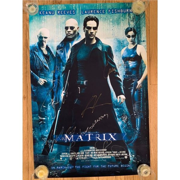 Signed The Matrix Movie Poster