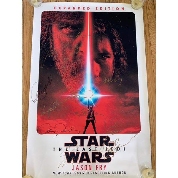 Signed The Last Jedi Movie Poster