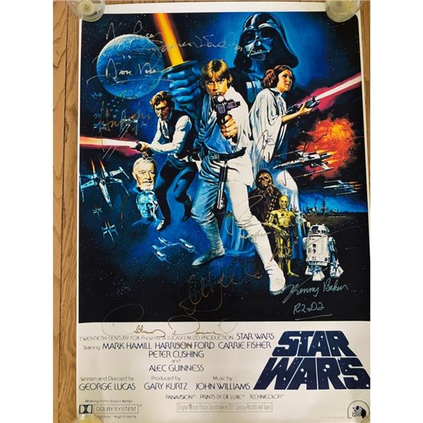 Signed Star Wars Movie Poster