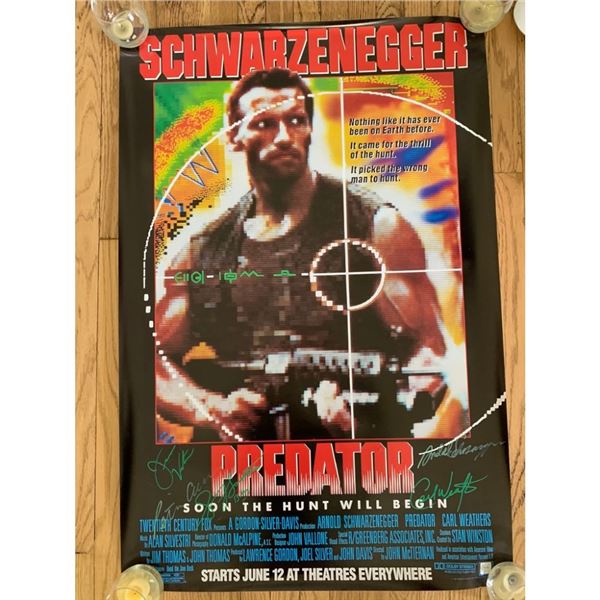 Signed Predator Movie Poster