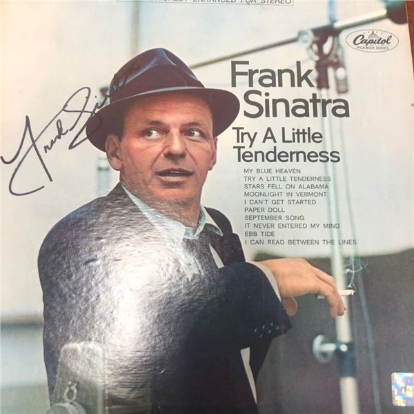 Signed Frank Sinatra Try A Little Tenderness Album Cover