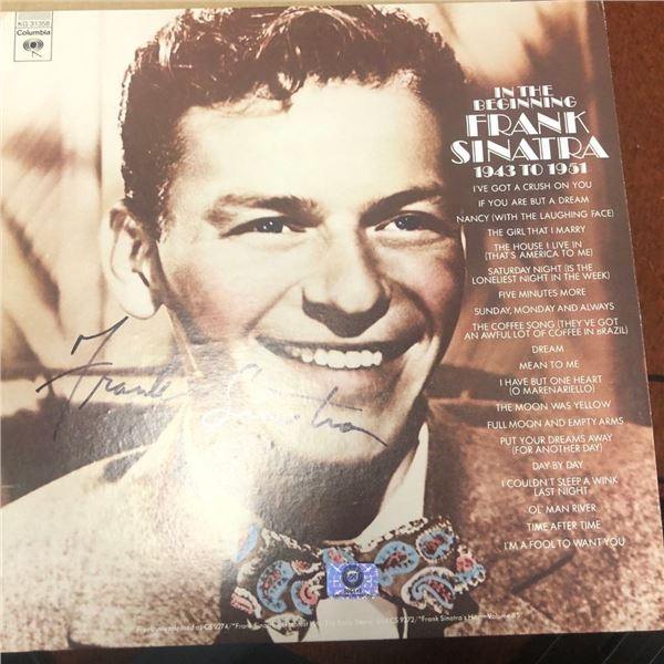 Signed Frank Sinatra In The Beginning Album Cover