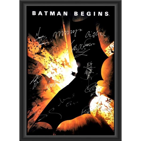 Signed Batman Begins Movie Poster