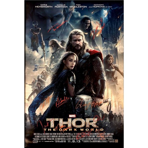 Signed Thor: The Dark World Movie Poster