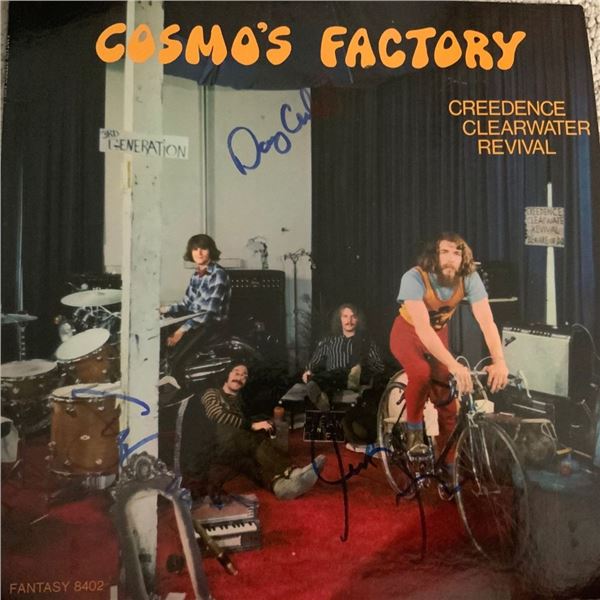 Signed Creedence Clearwater Cosmo’s Factory Album Cover