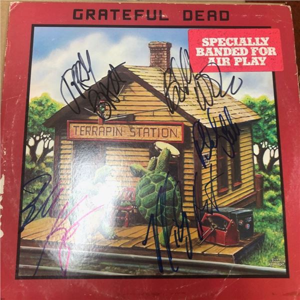 Signed Grateful Dead Terrapin Station Album Cover