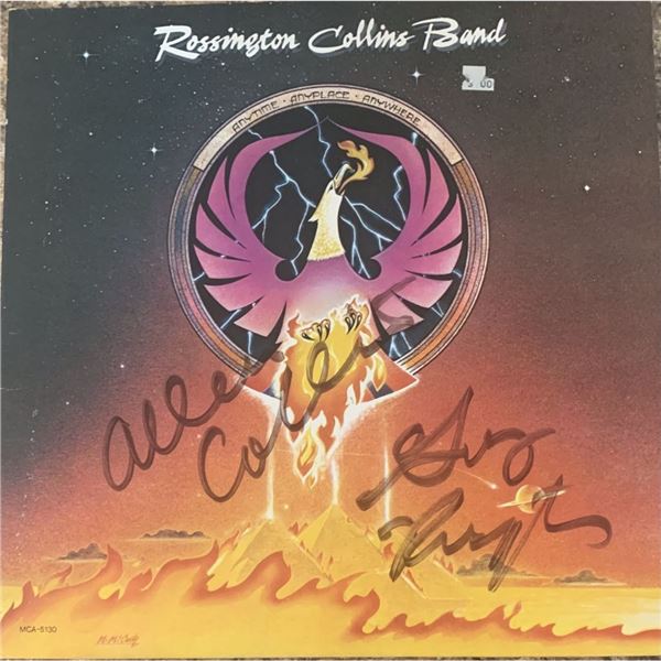 Signed Rossington Collins Band Anytime Anyplace Anywhere Album