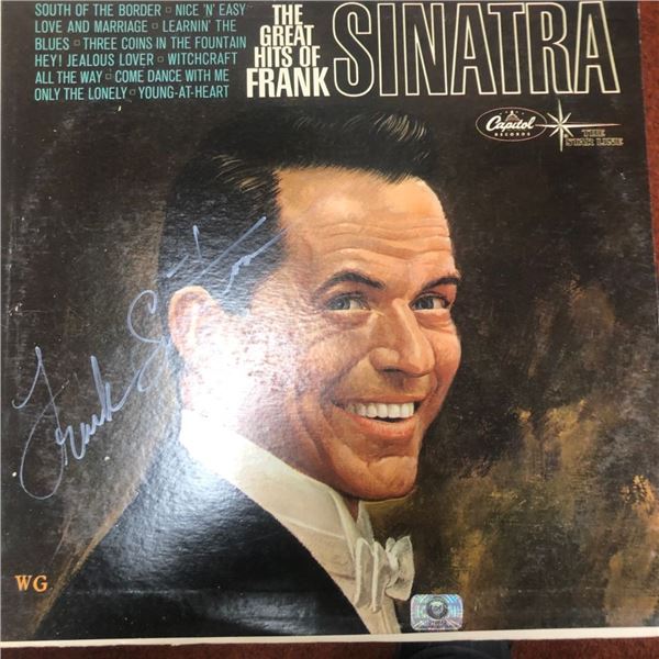 Signed Frank Sinatra The Great Hits of Frank Sinatra Album Cover