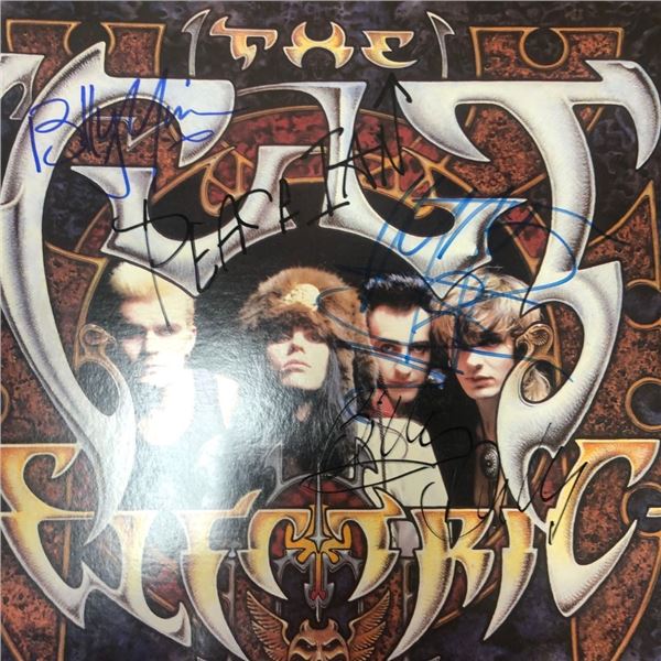 Signed The Cult Electric Album Cover