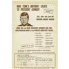 Image 1 : MARILYN MONROE Judy Garland 1962 PRES JOHN F KENNEDY BIRTHDAY Concert Handbill