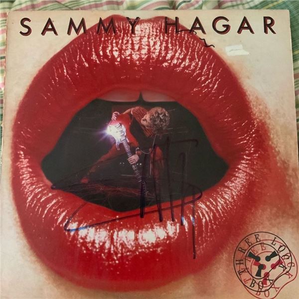 Signed Sammy Hagar, Three Lock Box Album Cover