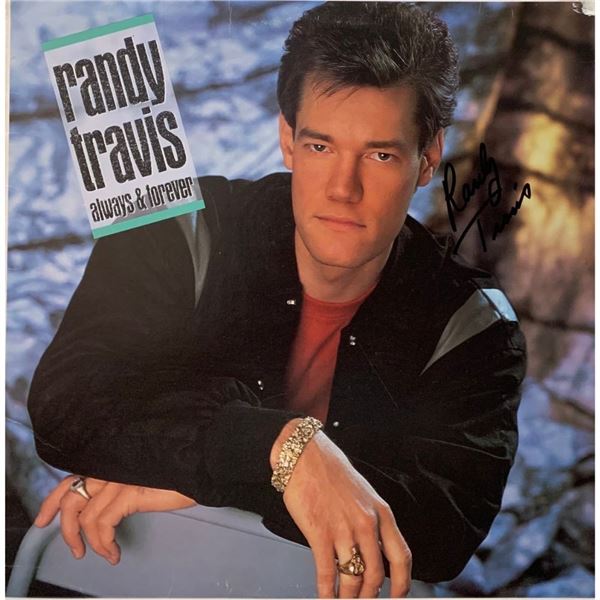 Signed Randy Travis Always And Forever Album Cover