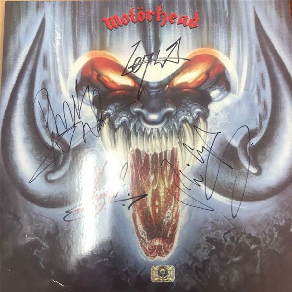 Signed Motorhead Overkill Album Cover