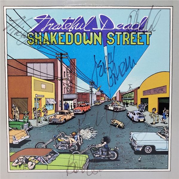 Signed Grateful Dead , Shakedown Street Album Cover