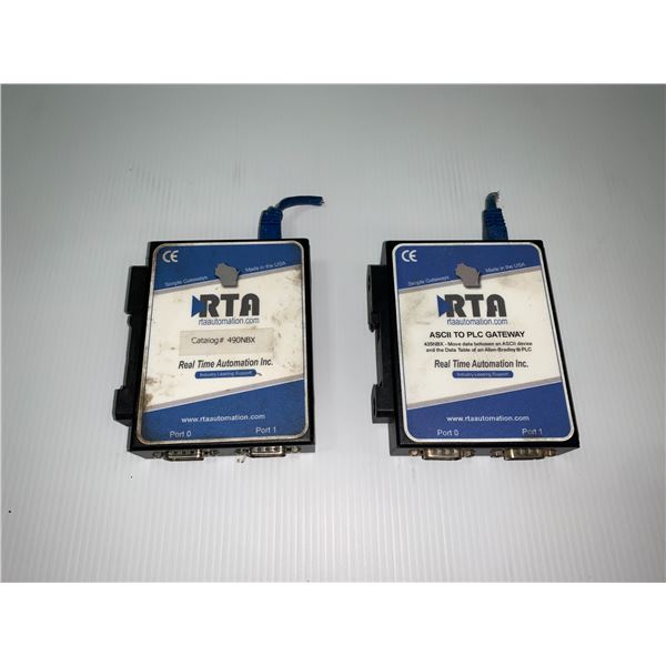 (2) - RTA AUTOMATION 490NBX ASCII TO PLC GATEWAY MODULES