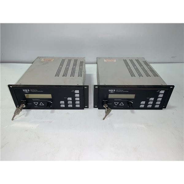 (2) - MKS INSTRUMENTS _ 651CD2S1N PRESSURE CONTROLLERS 600 SERIES