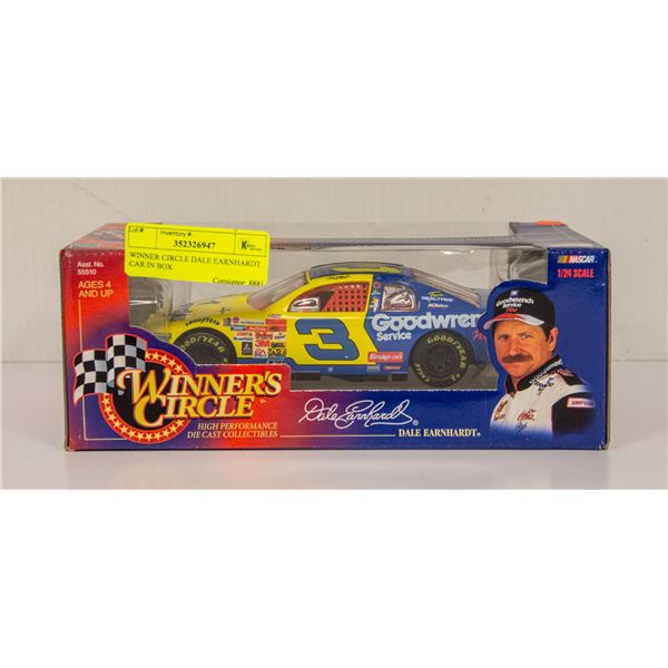 WINNER CIRCLE DALE EARNHARDT CAR IN BOX