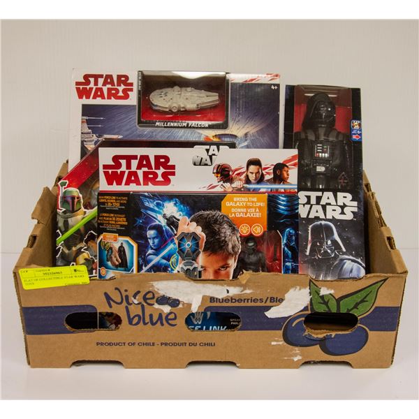 FLAT OF COLLECTIBLE STAR WARS TOYS