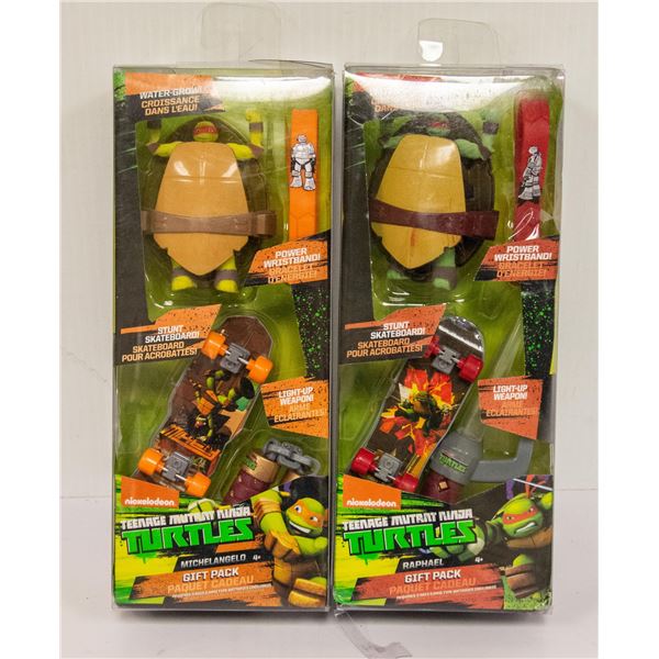 TEENAGE MUTANT NINJA TURTLES GIFT SET LOT OF 2