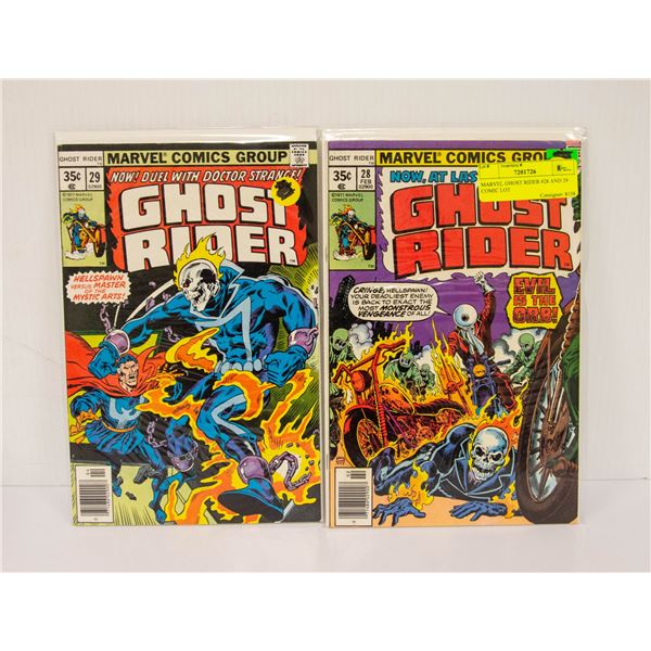 MARVEL GHOST RIDER #28 AND 29 COMIC LOT