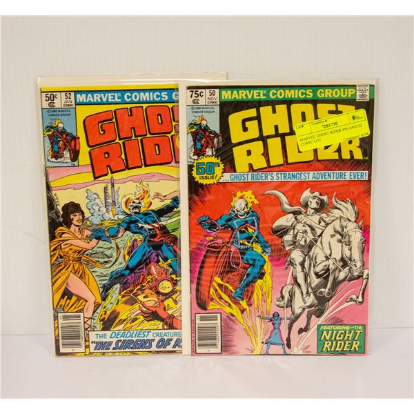 MARVEL GHOST RIDER #50 AND 52 COMIC LOT