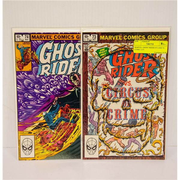 MARVEL GHOST RIDER #73 AND 74 COMIC LOT