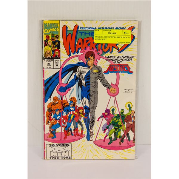MARVEL THE NEW WARRIORS #36-40 COMICS SET