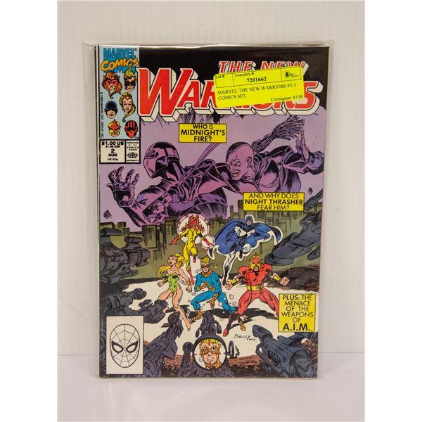 MARVEL THE NEW WARRIORS #2-5 COMICS SET