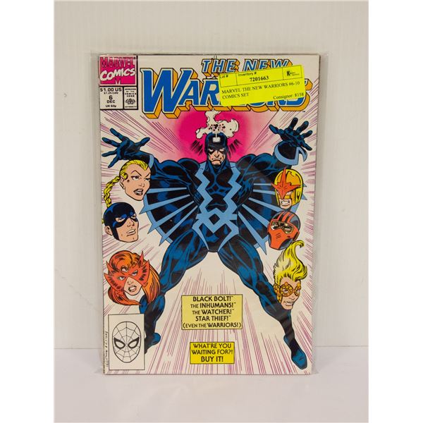 MARVEL THE NEW WARRIORS #6-10 COMICS SET