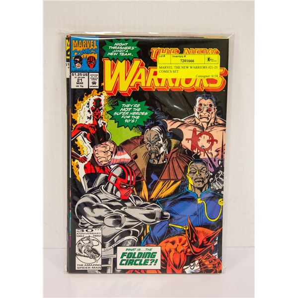 MARVEL THE NEW WARRIORS #21-25 COMICS SET