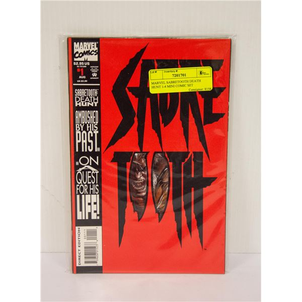 MARVEL SABRETOOTH DEATH HUNT 1-4 MINI COMIC SET