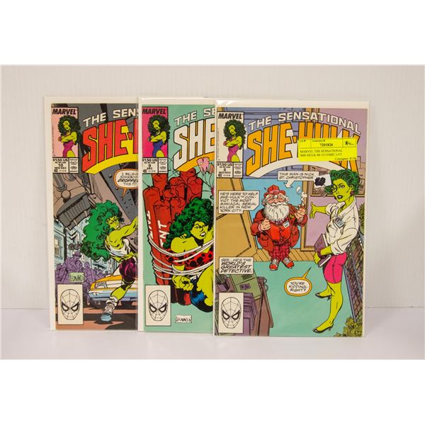 MARVEL THE SENSATIONAL SHE-HULK #8-10 COMIC LOT