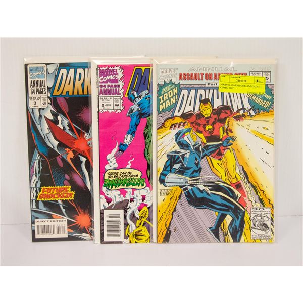 MARVEL DARKHAWK ANNUALS 1-3 COMIC LOT
