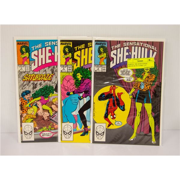 MARVEL THE SENSATIONAL SHE-HULK #3-5 COMIC LOT