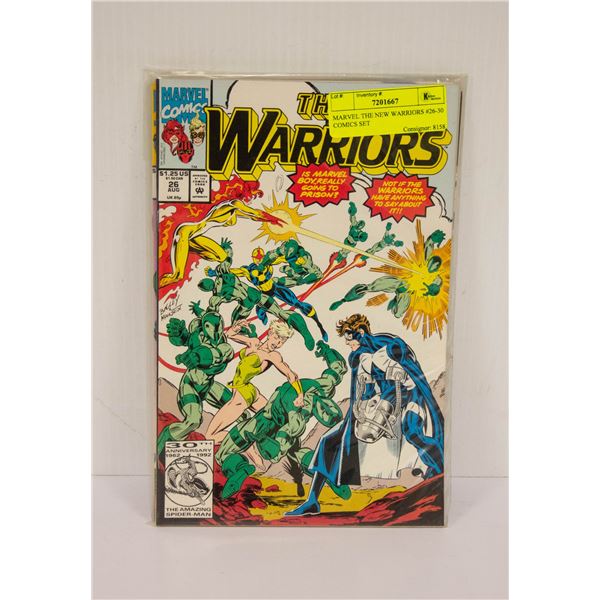 MARVEL THE NEW WARRIORS #26-30 COMICS SET