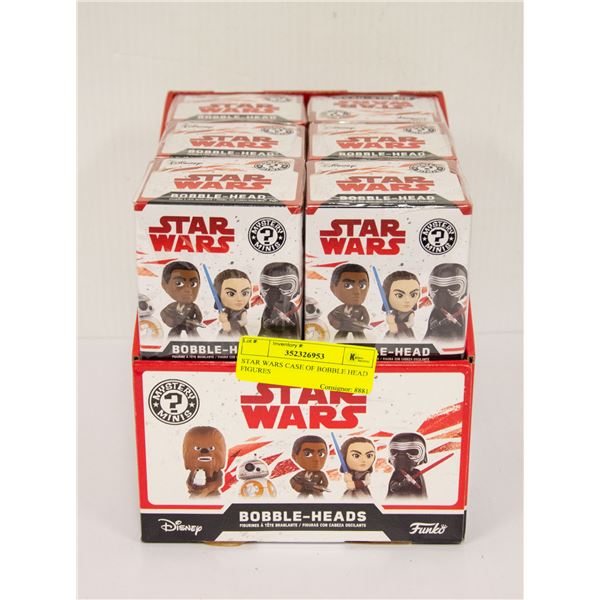 STAR WARS CASE OF BOBBLE HEAD FIGURES