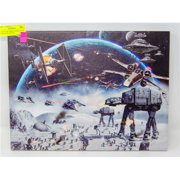 STAR WARS EMPIRE STRIKES BACK POSTER ON CANVAS