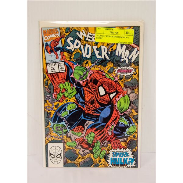 MARVEL WEB OF SPIDERMAN #70 COMIC