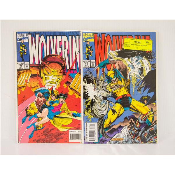 MARVEL WOLVERINE 73 AND 74 COMICS