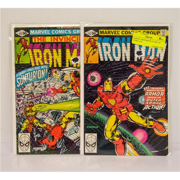 MARVEL IRON MAN#142 AND 143 COMIC LOT