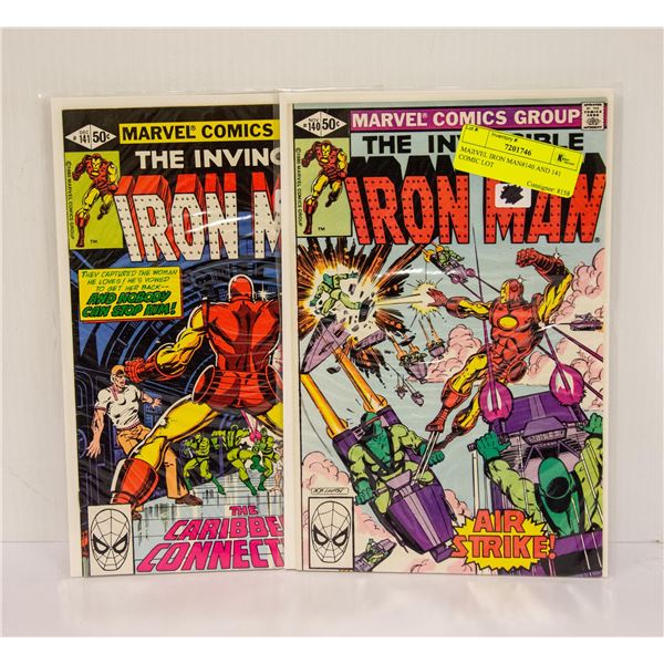 MARVEL IRON MAN#140 AND 141 COMIC LOT